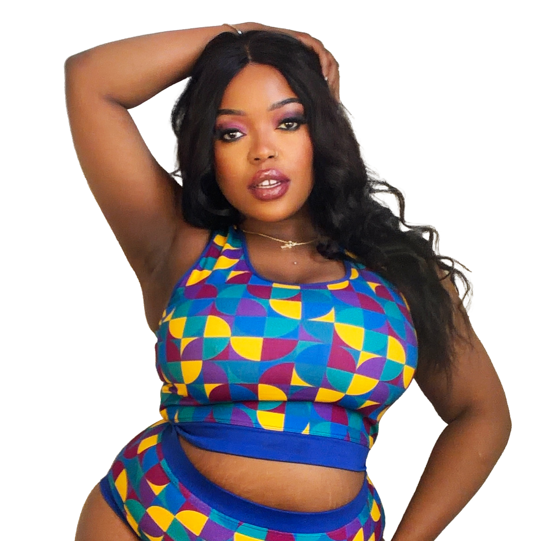 Laura is wearing an Eclipse fuller bust bralette